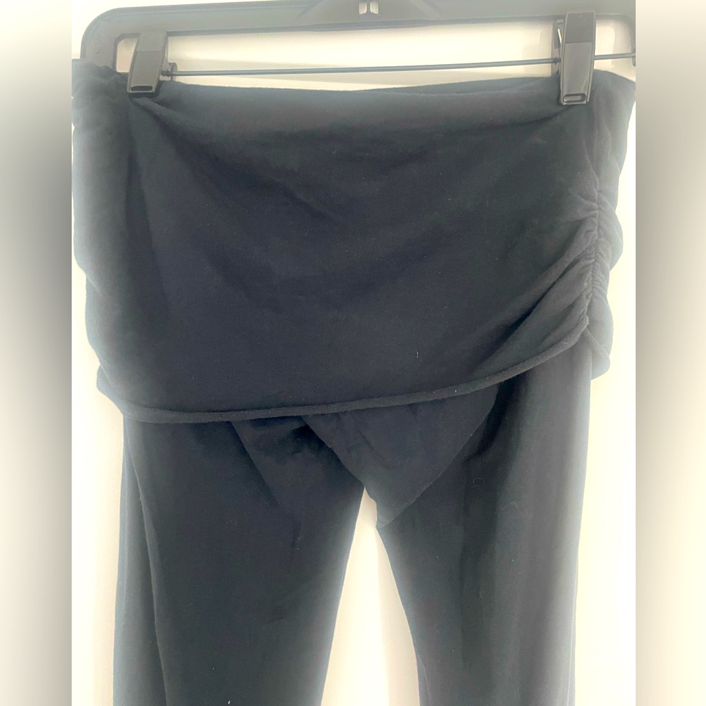 Nightcap Fold Over Leggings, Black, Size 2